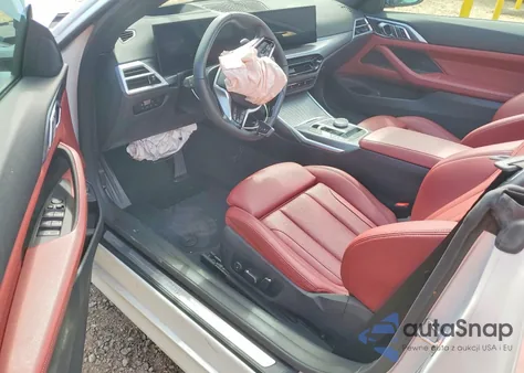 2025 BMW 430I z USA, uszkodzony, nr VIN WBA33DB04SCU58678